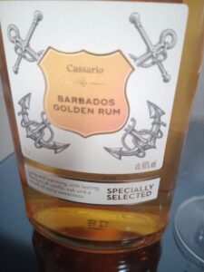 Cassario Barbados Golden Rum review by the fat rum pirate