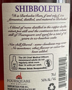 Foursquare Rum Distillery Shibboleth rum review by the fat rum pirate