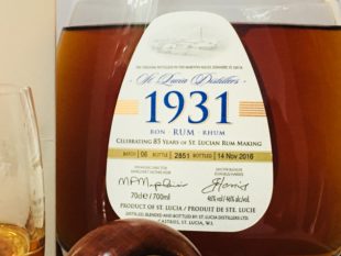 1931 6th Edition St Lucia Distillers rum Review by the fat rum pirate