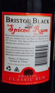 Bristol Black Spiced rum reviiew by the fat rum pirate