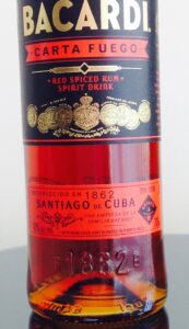 Bacardi Carta Fuego rum review by the fat rum pirate