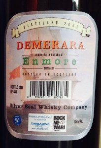 Silver Seal Demerara Enmore 2002 review by the fat rum pirate