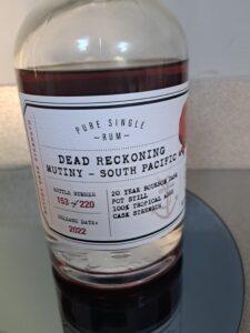 Dead Reckoning Mutiny - South Pacific 20 Year Bourbon Cask rum review by the fat rum pirate