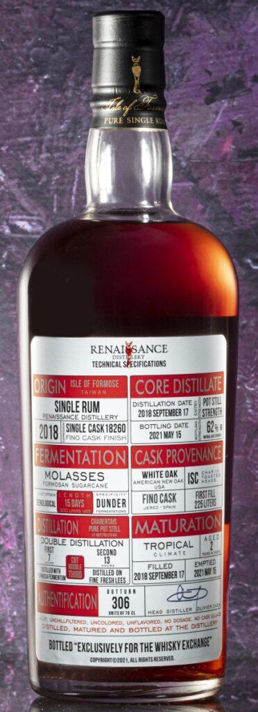 Renaissance Distillery 2018 Single Rum Fino Cask - The Whisky Exchange Exclusive rum review by the fat rum pirate