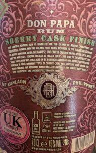 Don Papa Rum Sherry Casks review by the fat rum pirate
