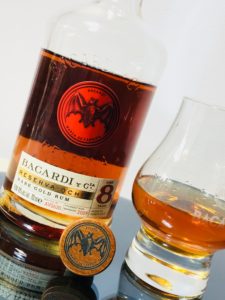 Bacardi Reserva Ocho Rare Gold Rum Aged 8 Years Rum Review by the fat rum pirate