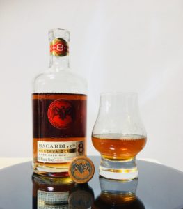 Bacardi Reserva Ocho Rare Gold Rum Aged 8 Years Rum Review by the fat rum pirate