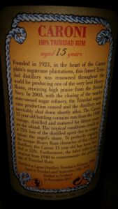 Velier Caroni Aged 15 years rum review by the fat rum pirate