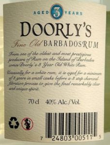 Doorly's Aged 3 Years Fine Old Barbados Rum review by the fat rum pirate