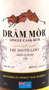 Dràm Mòr Single Cask Rum Fiji Distillery Aged 12 Years rum review by the fat rum pirate