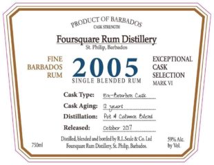 Foursquare Rum Distillery 2005