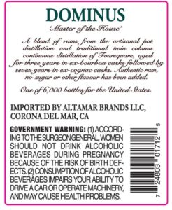 Foursquare Rum Distillery Dominus Rum Review by the fat rum pirate