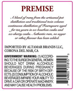 Foursquare Rum Distillery Premise Rum Review by the fat rum pirate