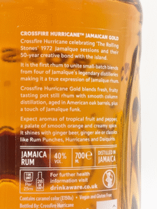 Crossfire Hurricane Gold Rum review by the fat rum pirate