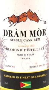 Dràm Mòr Single Cask Rum Diamond Distillery Aged 10 Years