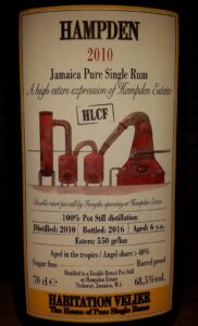 Habitation Velier Hampden HLCF Rum Review by the fat rum pirate