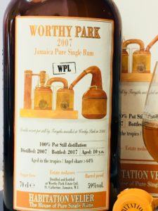 Habitation Velier Worthy Park 2007 WPL