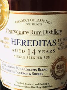 Foursquare Rum Distillery Hereditas TWE Exclusive