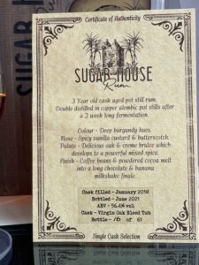 Sugar House Blood Tub Rum Vintage 2018 rum review by the fat rum pirate