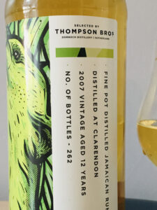 Clarendon 2007 Aged 12 Years Selected by Thompson Bros