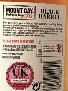Mount Gay Black Barrel Double Cask Blend rum review by the fat rum pirate