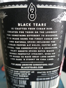 Black Tears Spiced Rum review by the fat rum pirate