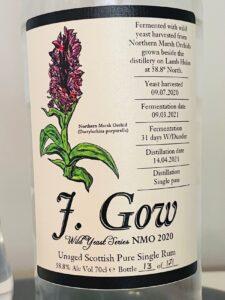 J Gow Wild Yeast Series NMO 2020 rum review by the fat rum pirate