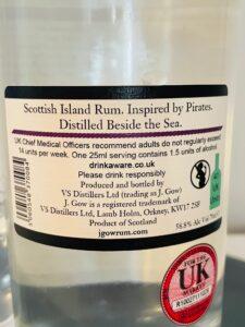 J Gow Wild Yeast Series NMO 2020 rum review by the fat rum pirate