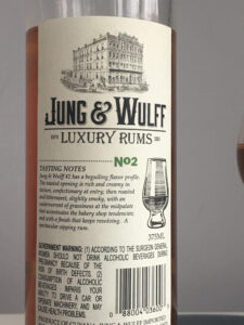 Jung and Wulff Luxury Rums No 2 Guyana rum review by the fat rum pirate