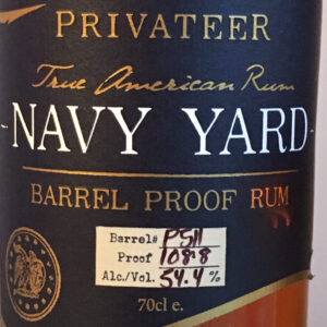Privateer Navy Yard Barrel Proof Rum review by the fat rum pirate