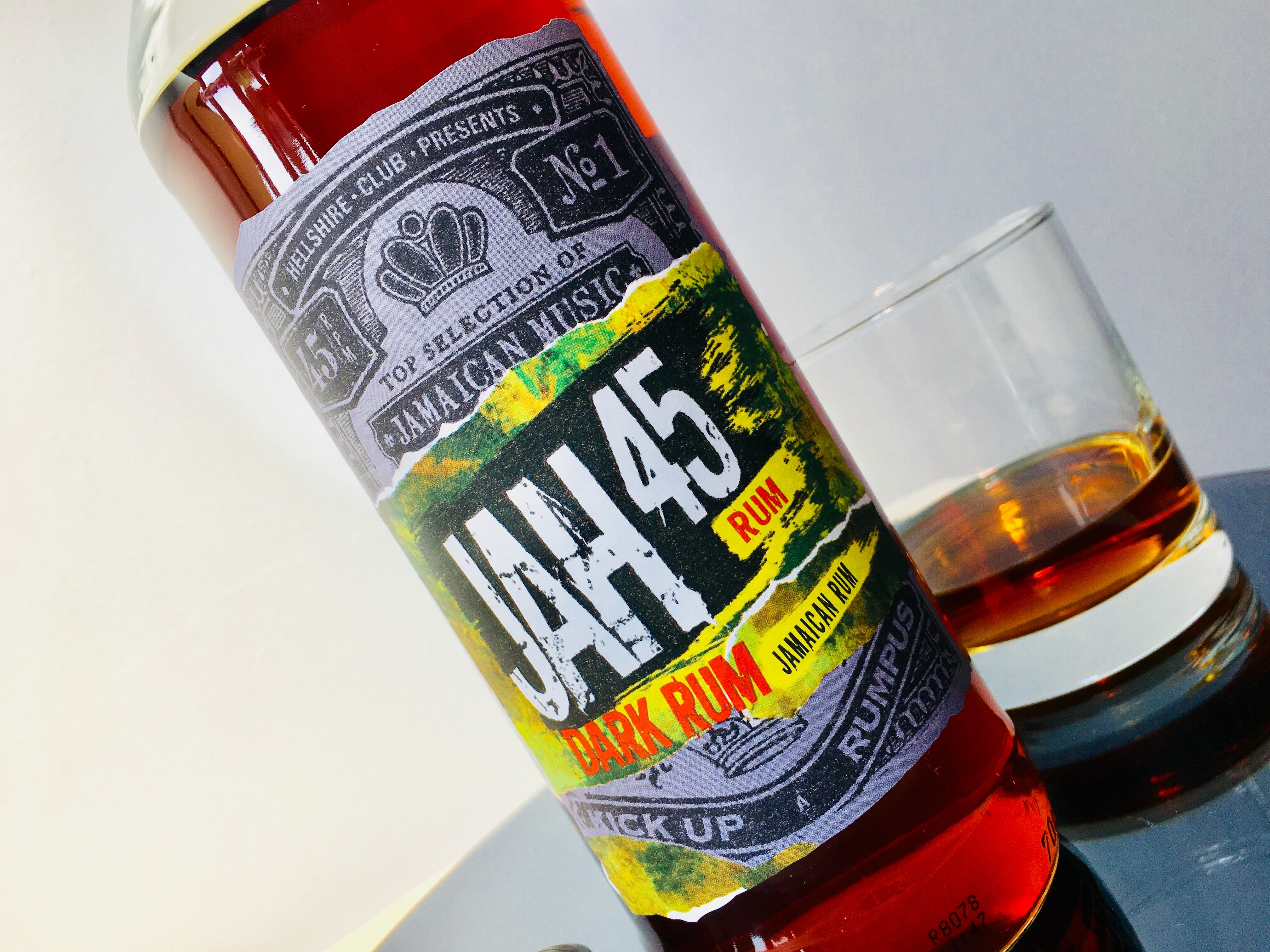 JAH 45 Jamaica Rum Dark Rum Review by the fat rum pirate