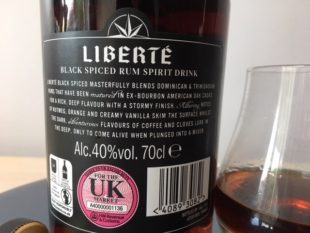 Liberte Black Spiced Rum Review by the fat rum pirate