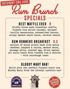 Pusser's Rum Runners Brunch