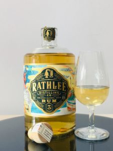 Rathlee Distilling Co Golden Barrel Aged Rum Aged 3 Years Rum Review by the fat rum pirate