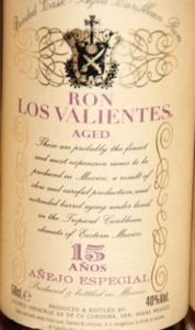 Ron Los Valientes Aged 15 Anos Anejo Especial. Rum Review by the fat rum pirate