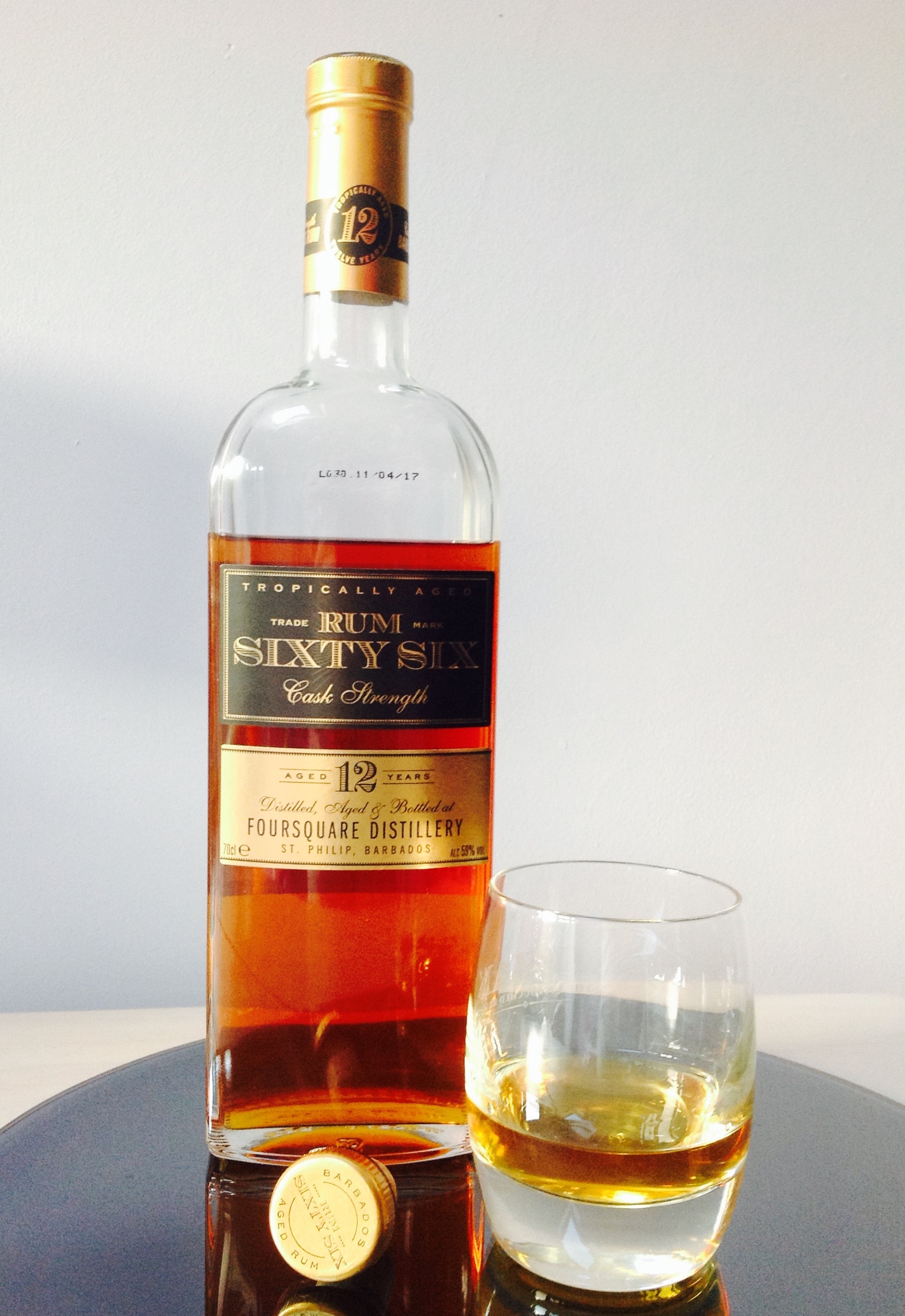 Rum Sixty Six Cask Strength 12 Year Old Rum Review by the fat rum ...