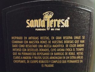 Santa Teresa Linaje Rum Review by the fat rum pirate