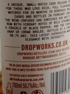 DropWorks Distillers Drop #002 rum review by the fat rum pirate