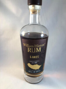 William Hinton Rum 6 Anos Rum review by the fat rum pirate