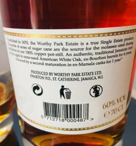 Worthy Park Marsala Special Cask Releasse Rum Review by the fat rum pirate