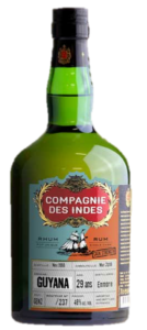 Compagnie des Indes Guyana Aged 29 Years Enmore Still rum review by the fat rum pirate