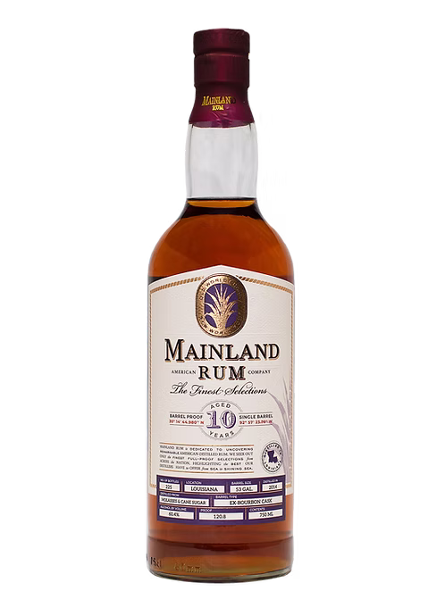 Mainland Rum Louisiana Aged 10 Years Rum Review by the fat rum pirate