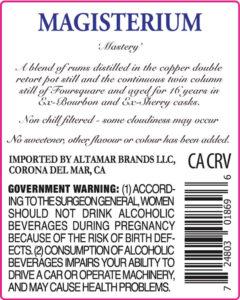 Foursquare Magisterium rum review by the fat rum pirate
