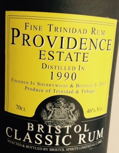 Bristol Classic Rum Providence Estate 1990-2012