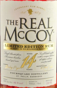 The Real McCoy Aged 14 Years Limited Edition