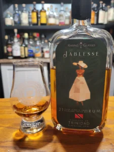Raising Glasses Jablesse Trinidad 21 Year Old rum review by the fat rum pirate