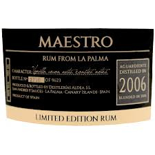 Ron Aldea Maestro 2006 Rum Review by the fat rum pirate